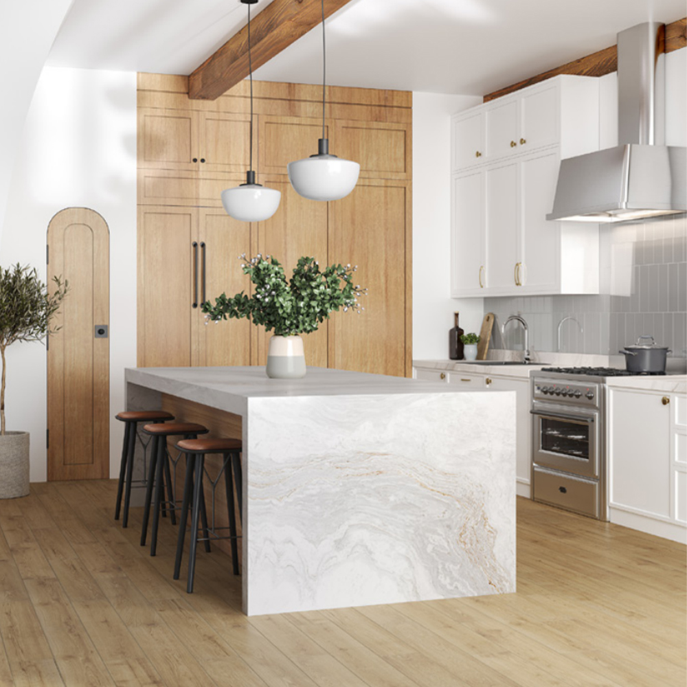 T-One Kalebodur Calacatta Gold 6 mm Parlak Porselen Plaka 162x323 Hemen Al