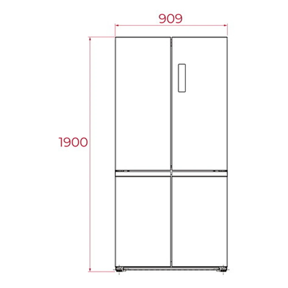 Teka RMF 77960 DARK SS Dark stainless steel Gardırop Tipi Solo Buzdolabı Hemen Al