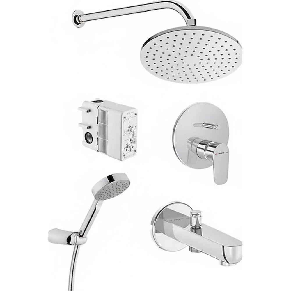 VitrA Flow Round Ankastre Duş Seti A49306 Hemen Al