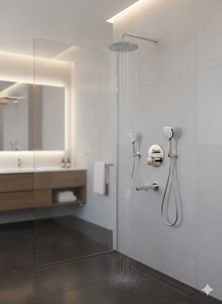 VitrA Root Round Ankastre Termostatik Duş Seti Krom A49279 Hemen Al