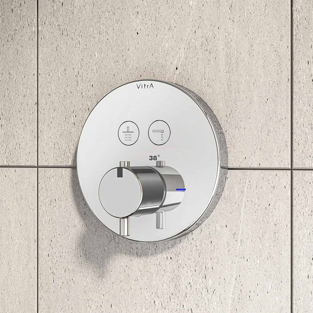 Vitra AquaHeat Ankastre Termostatik Banyo Bataryası A42718 Hemen Al
