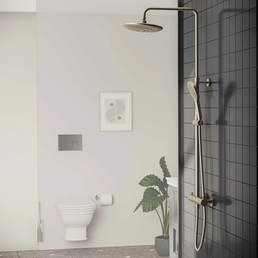 Vitra AquaHeat Bliss 240 2 Fonksiyonlu Fırçalanmış Nikel Duş Kolonu - A4720534 Hemen Al