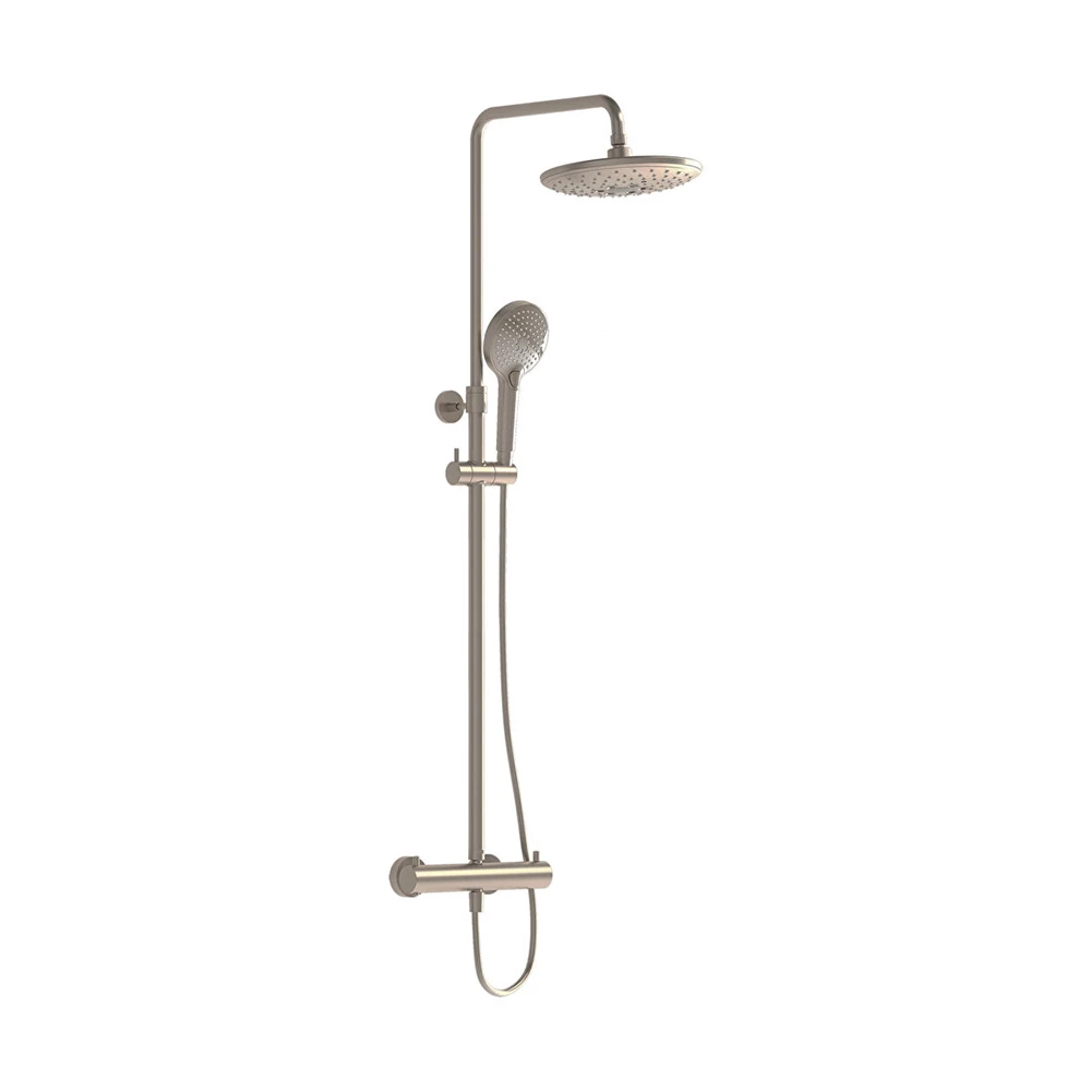 Vitra AquaHeat Bliss 240 2F Fırçalanmış Nikel Duş Kolonu A4720574 Hemen Al