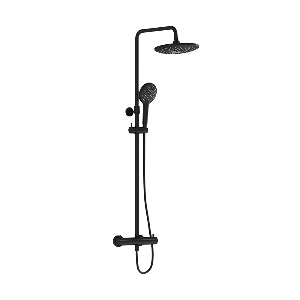 Vitra AquaHeat Bliss 240 2F Mat Siyah Duş Kolonu A4720536 Hemen Al
