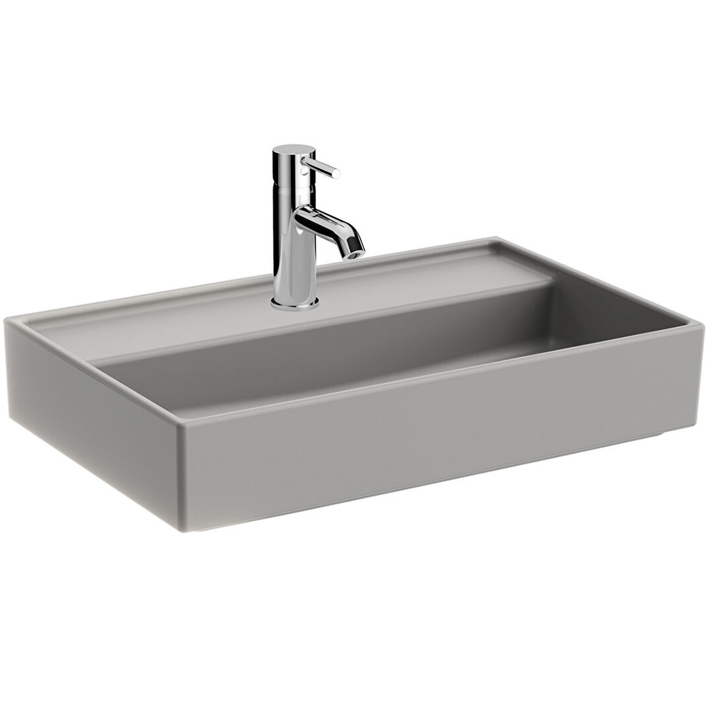 Vitra ArchiPlan 60x38 Cm Mat Taş Gri Lavabo 7401B076-0041 Hemen Al