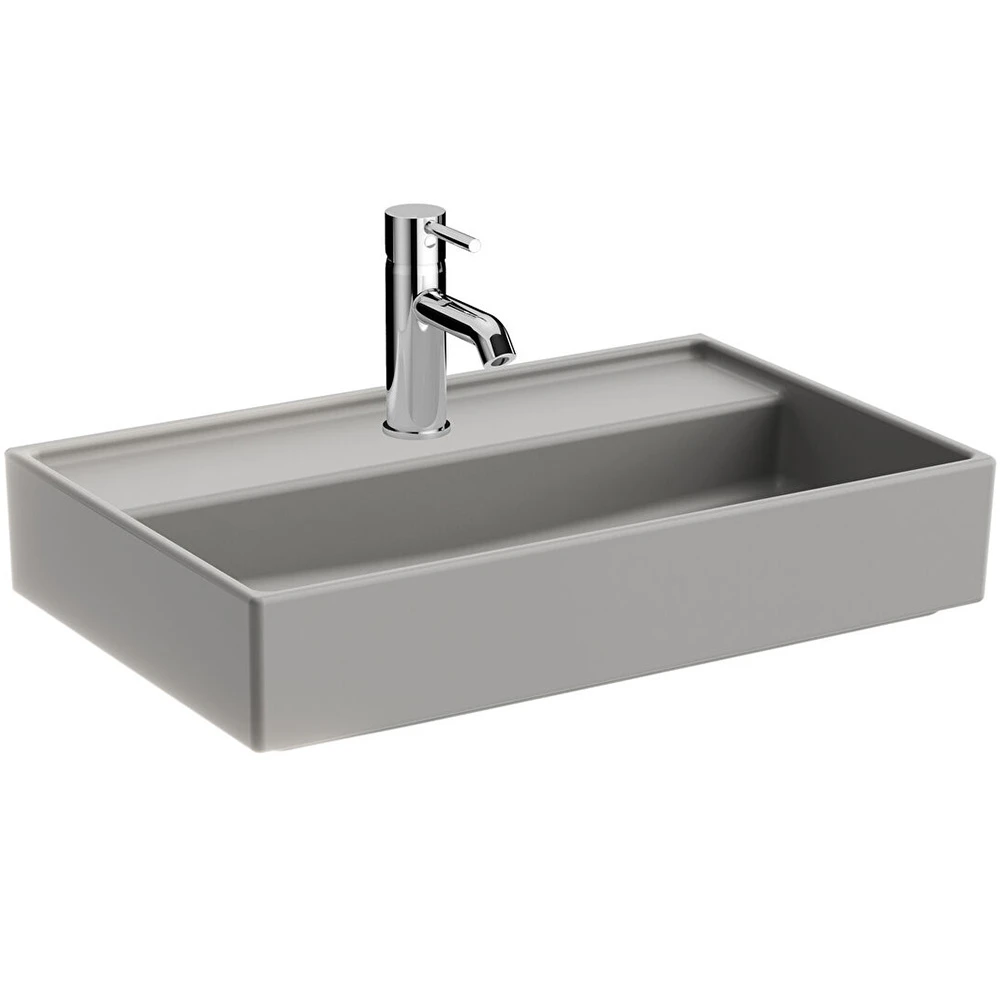 Vitra ArchiPlan 60x38 Cm Mat Taş Gri Lavabo 7401B076-0041 Hemen Al