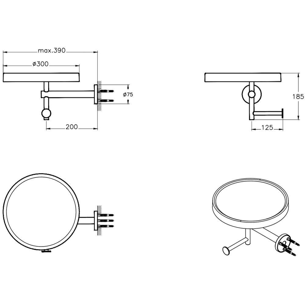 Vitra Archiplan Seramik Etajerli Mat Siyah-Beyaz Tuvalet Kağıtlığı - A44007 Hemen Al