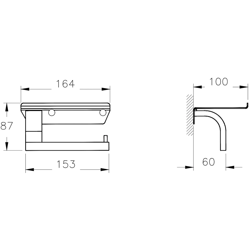 Vitra Arkitekta Etajerli Tuvalet Kağıtlığı - A44444 Hemen Al