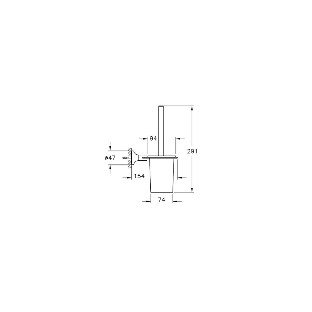 Vitra Base 400 Duvardan Tuvalet Fırçalığı A44125 Hemen Al