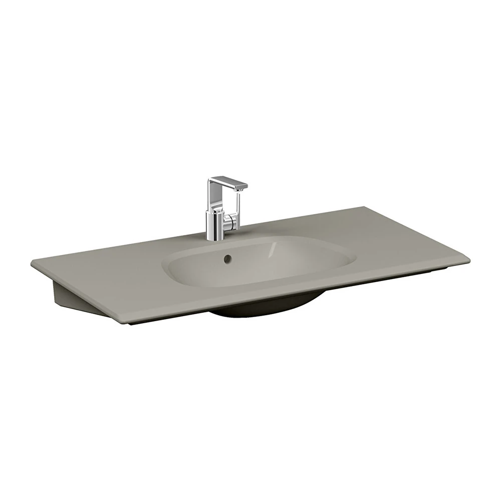Vitra Frame 105x50 Cm Mat Bej Etajerli Lavabo 5709B420-0001 Hemen Al
