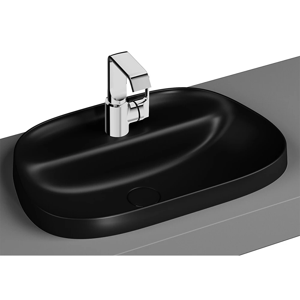 Vitra Frame 55x39 Cm Mat Siyah Tezgahüstü Lavabo 5696B483-0041 Hemen Al