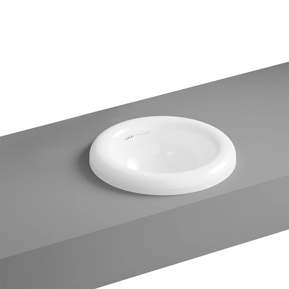 Vitra Liquid 40x40 Cm Yuvarlak Tezgahüstü Lavabo 7311B403-0016 Hemen Al