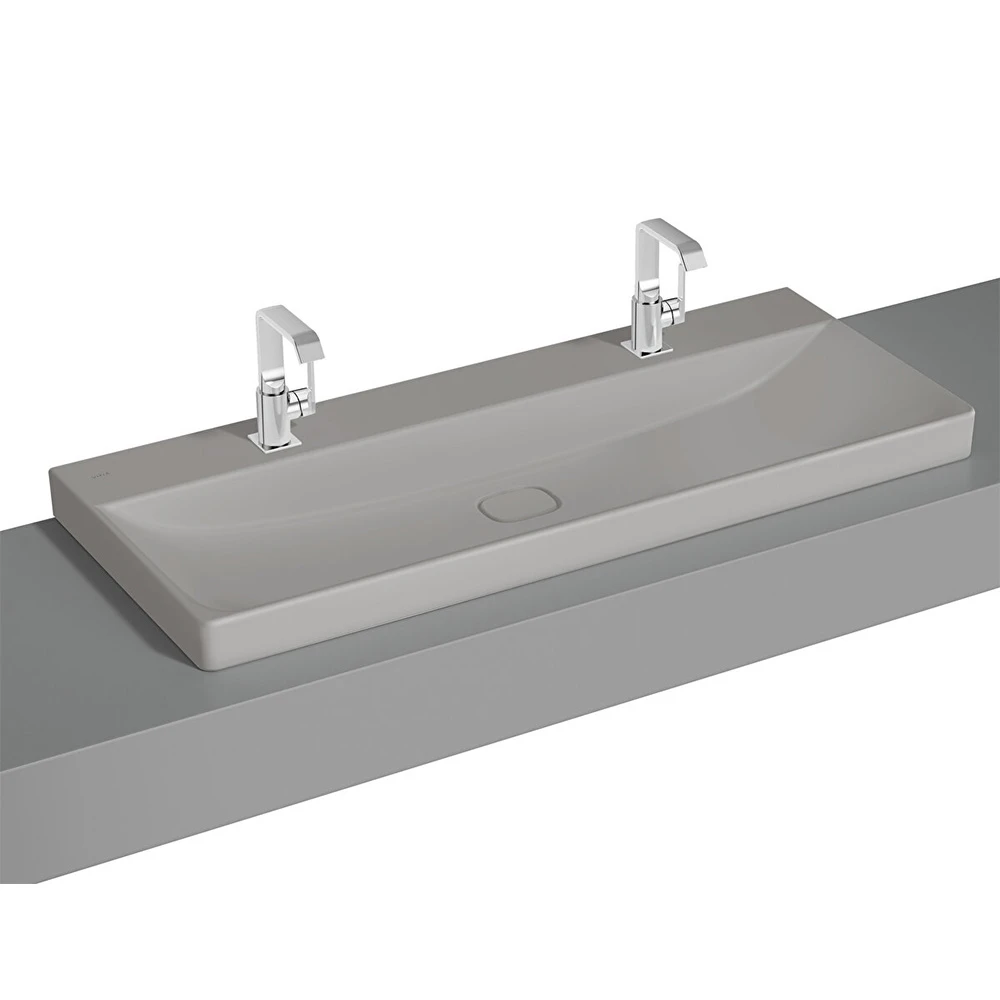 Vitra Metropole 120x47 Cm Mat Taş Gri Çanak Lavabo 7530B076-0937 Hemen Al