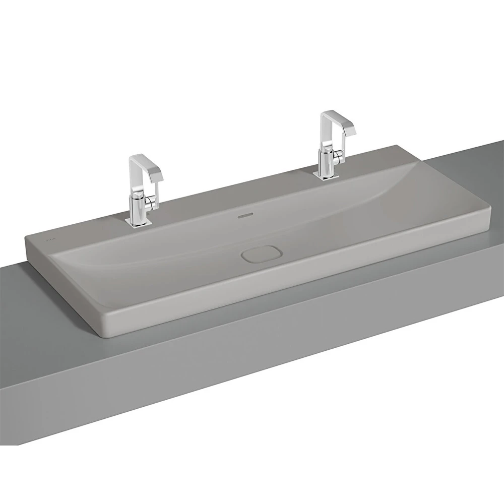 Vitra Metropole 120x47 Cm Mat Taş Gri Çanak Lavabo 7530B076-0973 Hemen Al