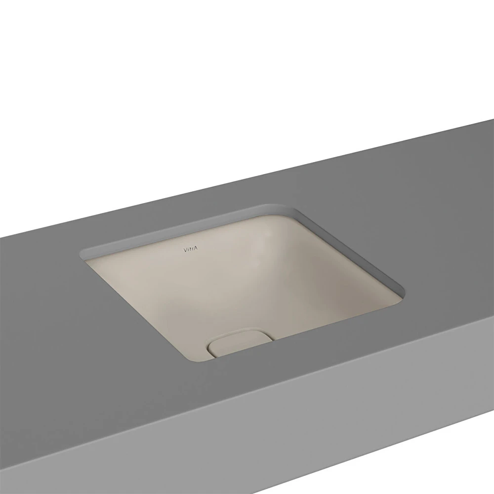 Vitra Metropole 40x40 Cm Kare Mat Bej Tezgahaltı Lavabo 7533B020-1083 Hemen Al