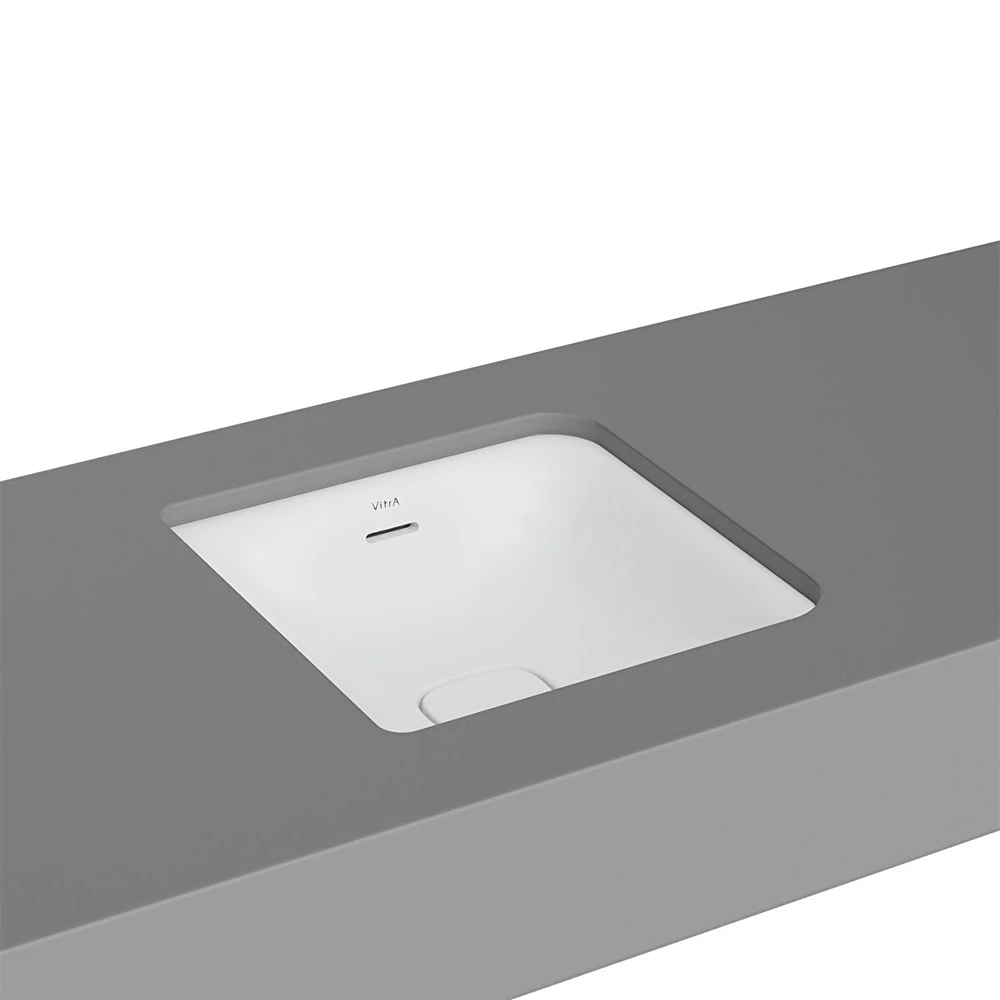 Vitra Metropole 40x40 Cm Kare Mat Beyaz Tezgahaltı Lavabo7533B001-1082 Hemen Al