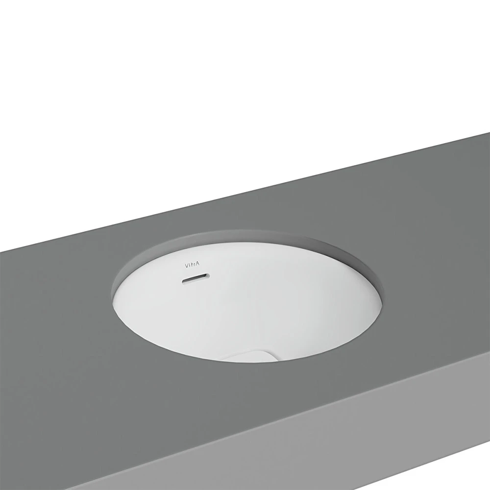 Vitra Metropole 40x40 Cm Yuvarlak Mat Beyaz Tezgahaltı Lavabo 7532B001-1082 Hemen Al