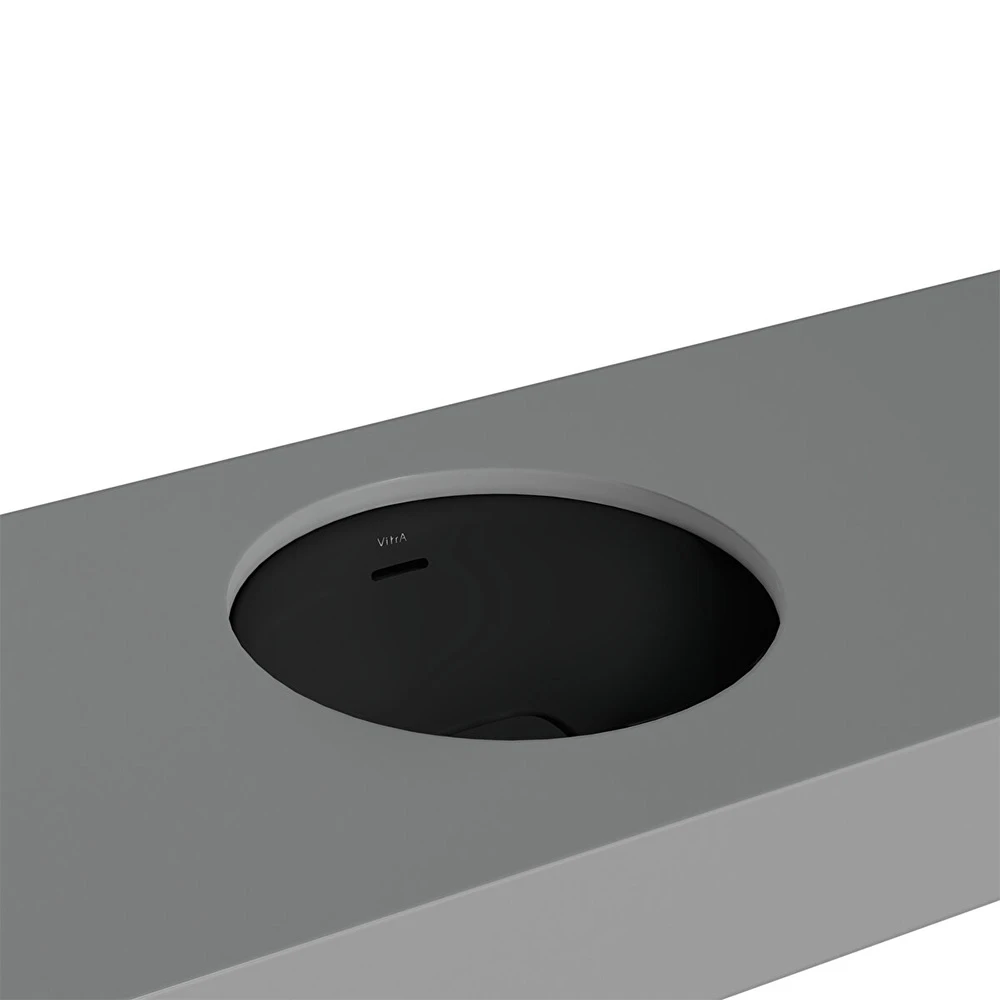 Vitra Metropole 40x40 Cm Yuvarlak Mat Siyah Tezgahaltı Lavabo 7532B083-1082 Hemen Al