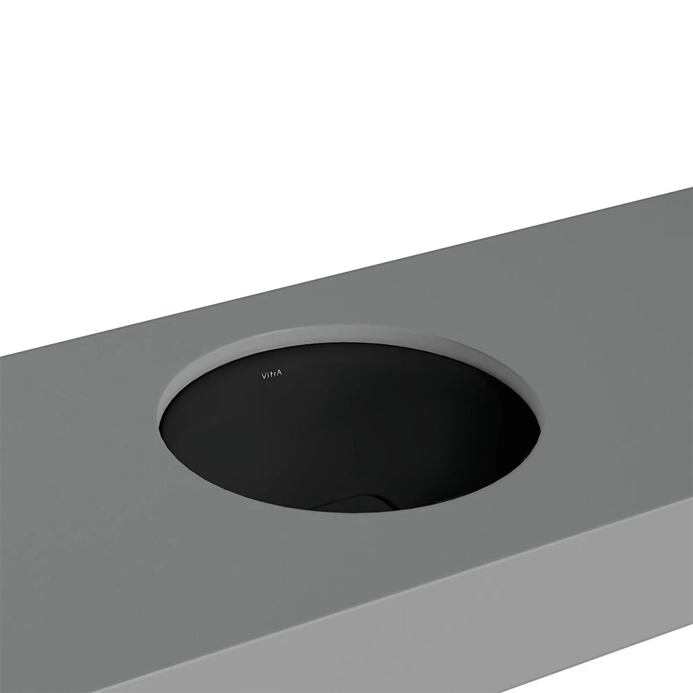 Vitra Metropole 40x40 Cm Yuvarlak Mat Siyah Tezgahaltı Lavabo 7532B083-1083 Hemen Al