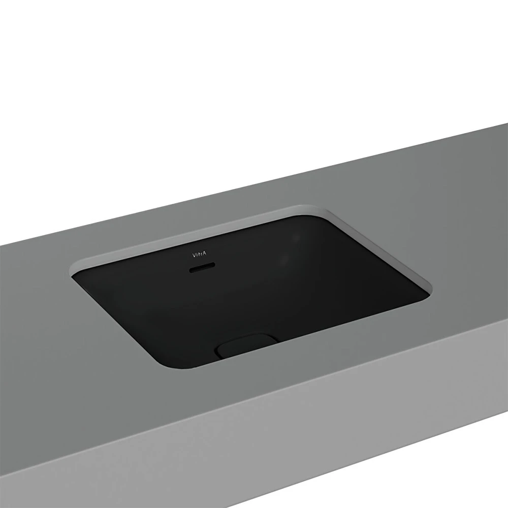 Vitra Metropole 50x40 Cm Dikdörtgen Mat Siyah Tezgahaltı Lavabo 7534B083-1082 Hemen Al
