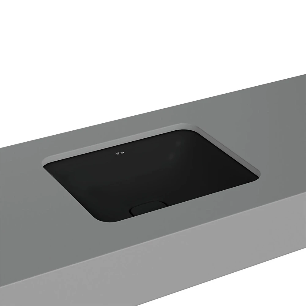 Vitra Metropole 50x40 Cm Dikdörtgen Mat Siyah Tezgahaltı Lavabo 7534B083-1083 Hemen Al
