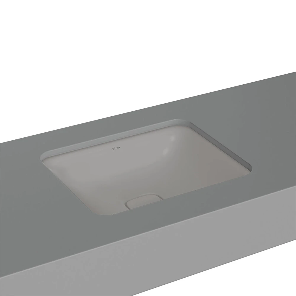 Vitra Metropole 50x40 Cm Dikdörtgen Mat Taş Gri Tezgahaltı Lavabo 7534B076-1083 Hemen Al