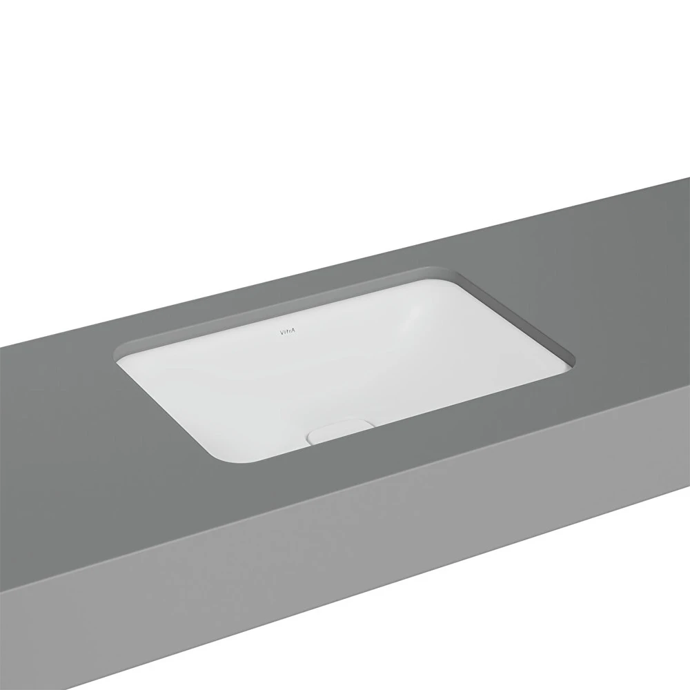 Vitra Metropole 60x40 Cm Dikdörtgen Mat Beyaz Tezgahaltı Lavabo 7535B001-1083 Hemen Al
