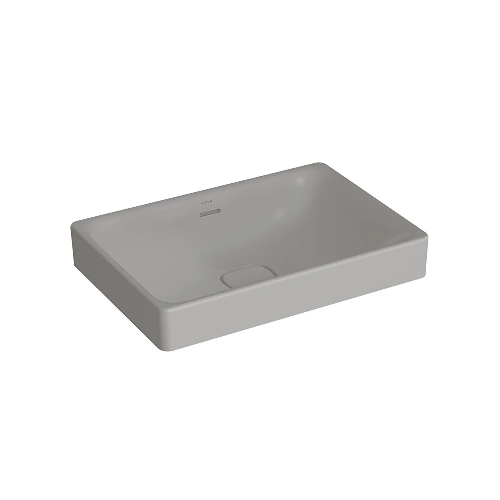 Vitra Metropole 60x40 Cm Dikdörtgen Mat Taş Gri Çanak Lavabo 7535B076-0673 Hemen Al