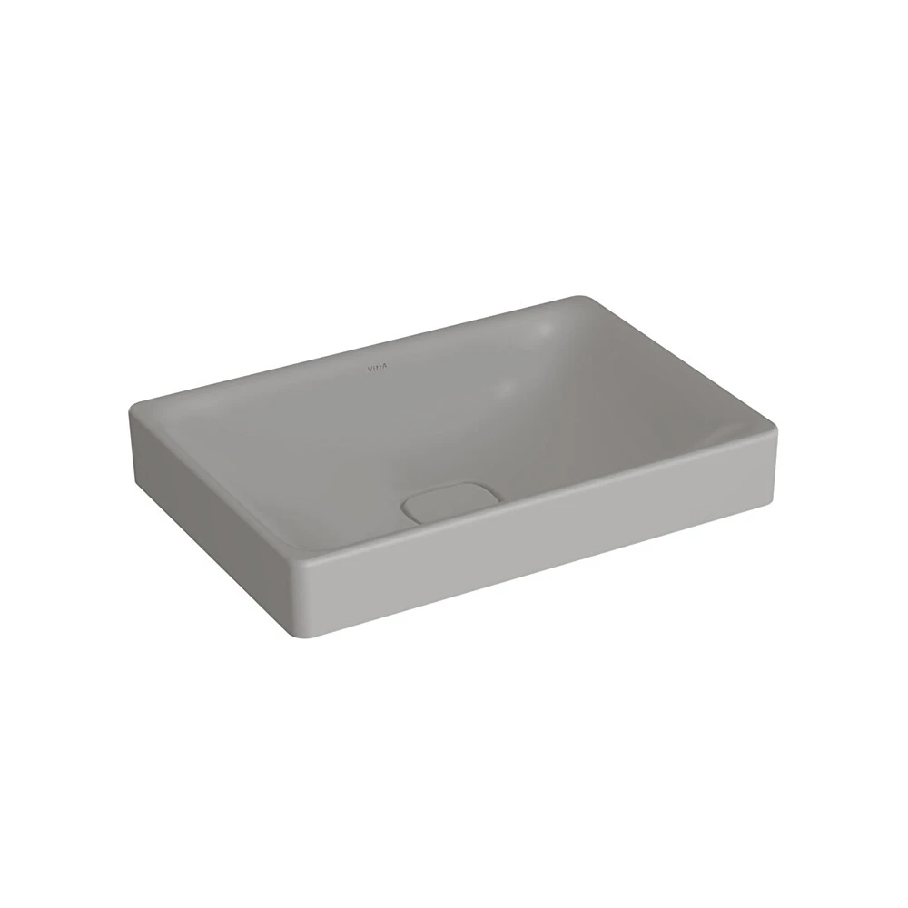 Vitra Metropole 60x40 Cm Dikdörtgen Mat Taş Gri Çanak Lavabo 7535B076-1398 Hemen Al