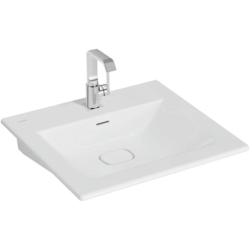 Vitra Metropole 60x53 Cm Mat Beyaz Etajerli Lavabo 7537B001-0001 Hemen Al