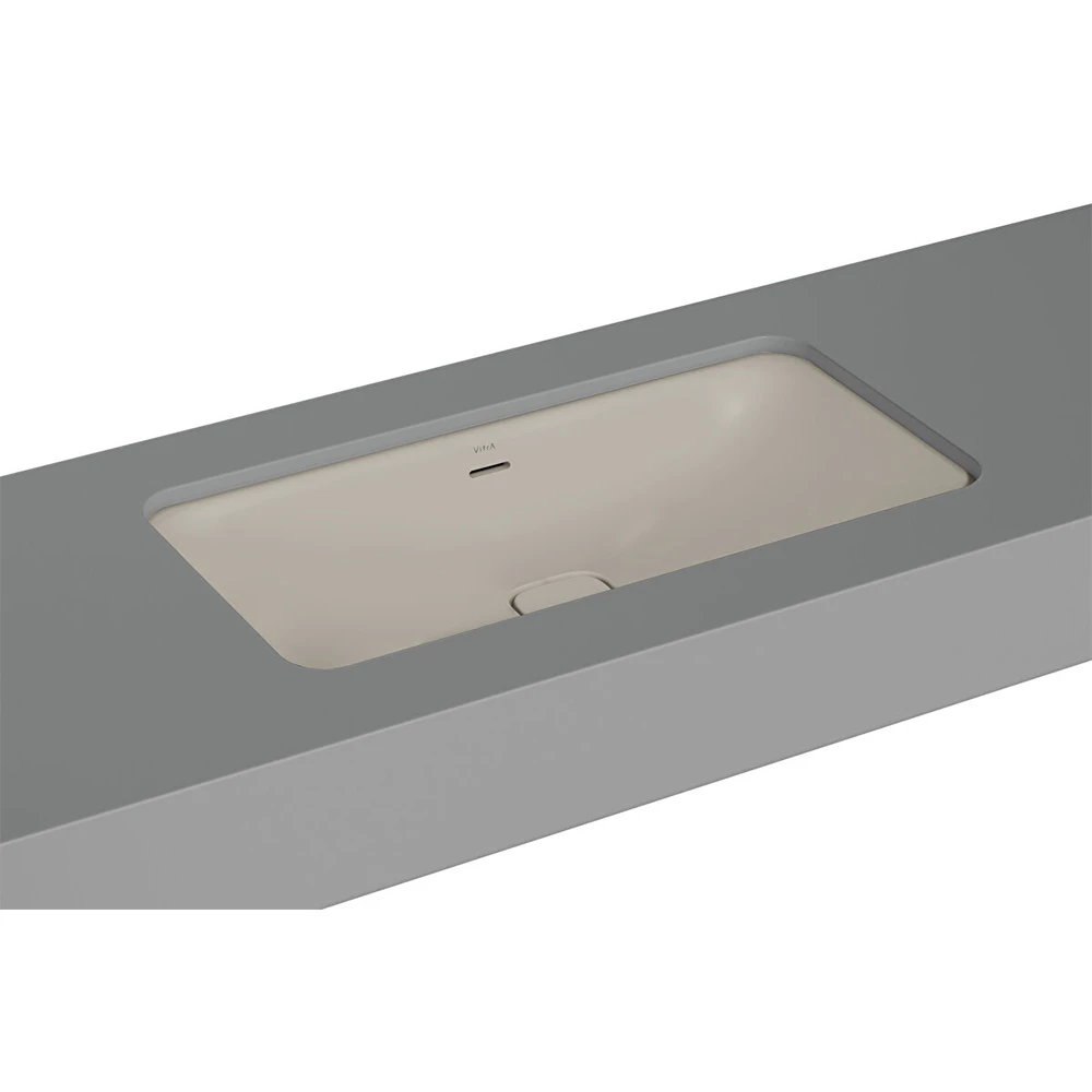 Vitra Metropole 80x40 Cm Dikdörtgen Mat Bej Tezgahaltı Lavabo 7536B020-1082 Hemen Al