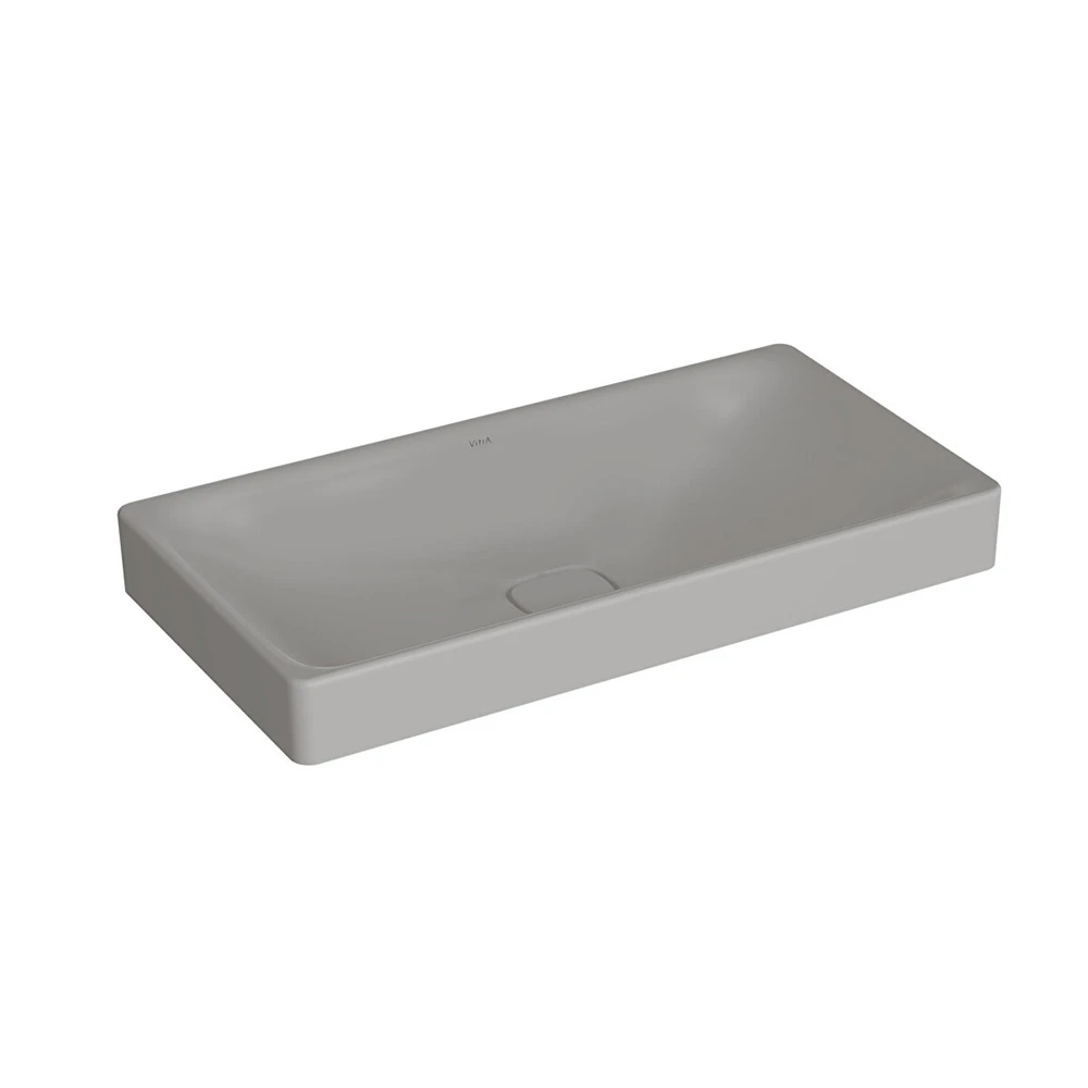 Vitra Metropole 80x40 Cm Dikdörtgen Mat Taş Gri Çanak Lavabo 7536B076-1398 Hemen Al