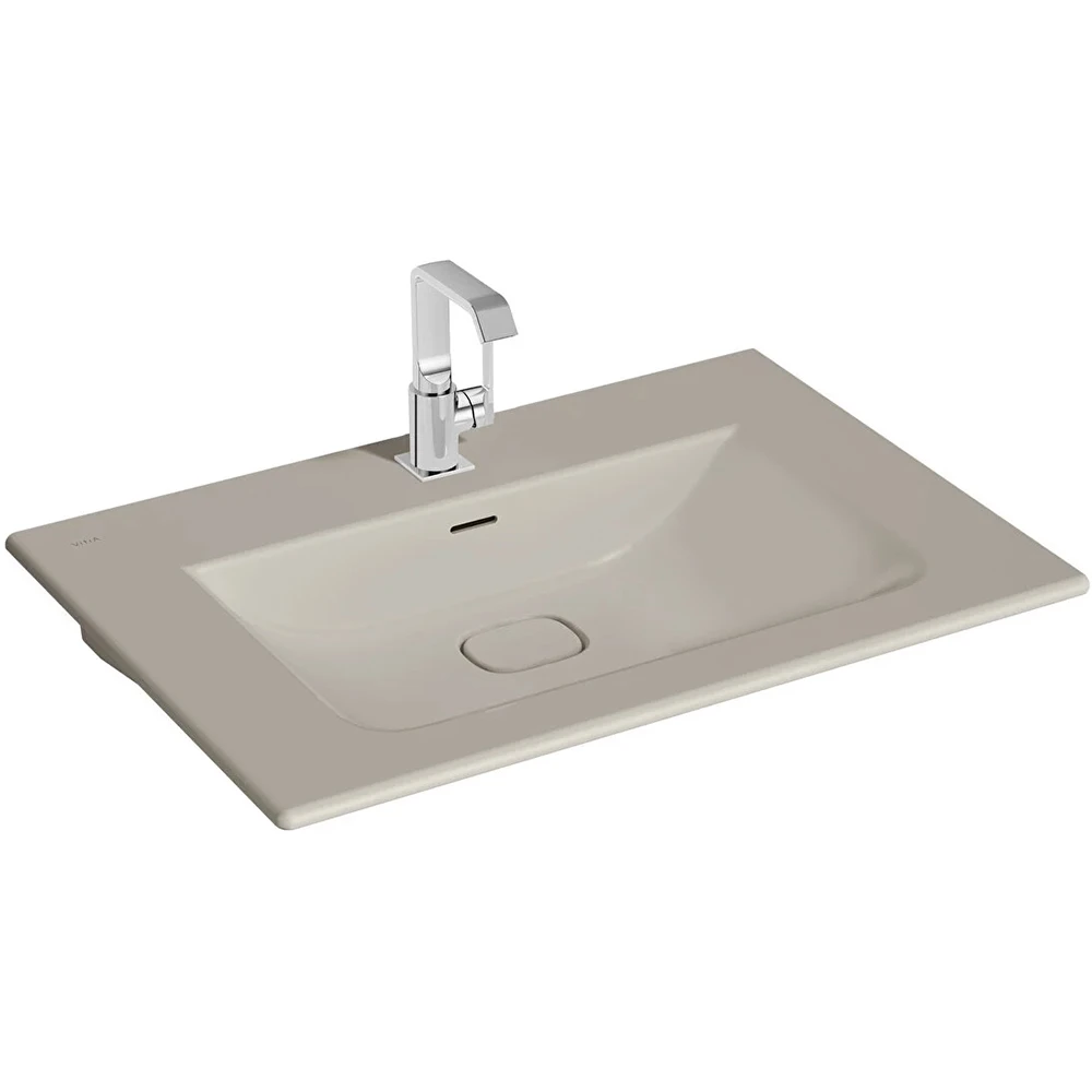 Vitra Metropole 80x53 Cm Mat Bej Etajerli Lavabo 7538B020-0001 Hemen Al