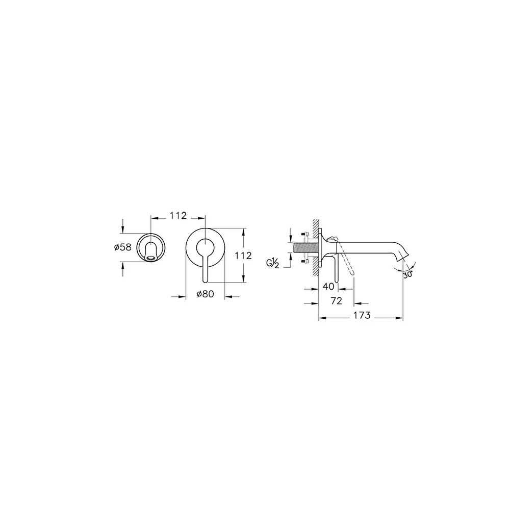 Vitra Origin Classic Ankastre Lavabo Bataryası A42889 Hemen Al