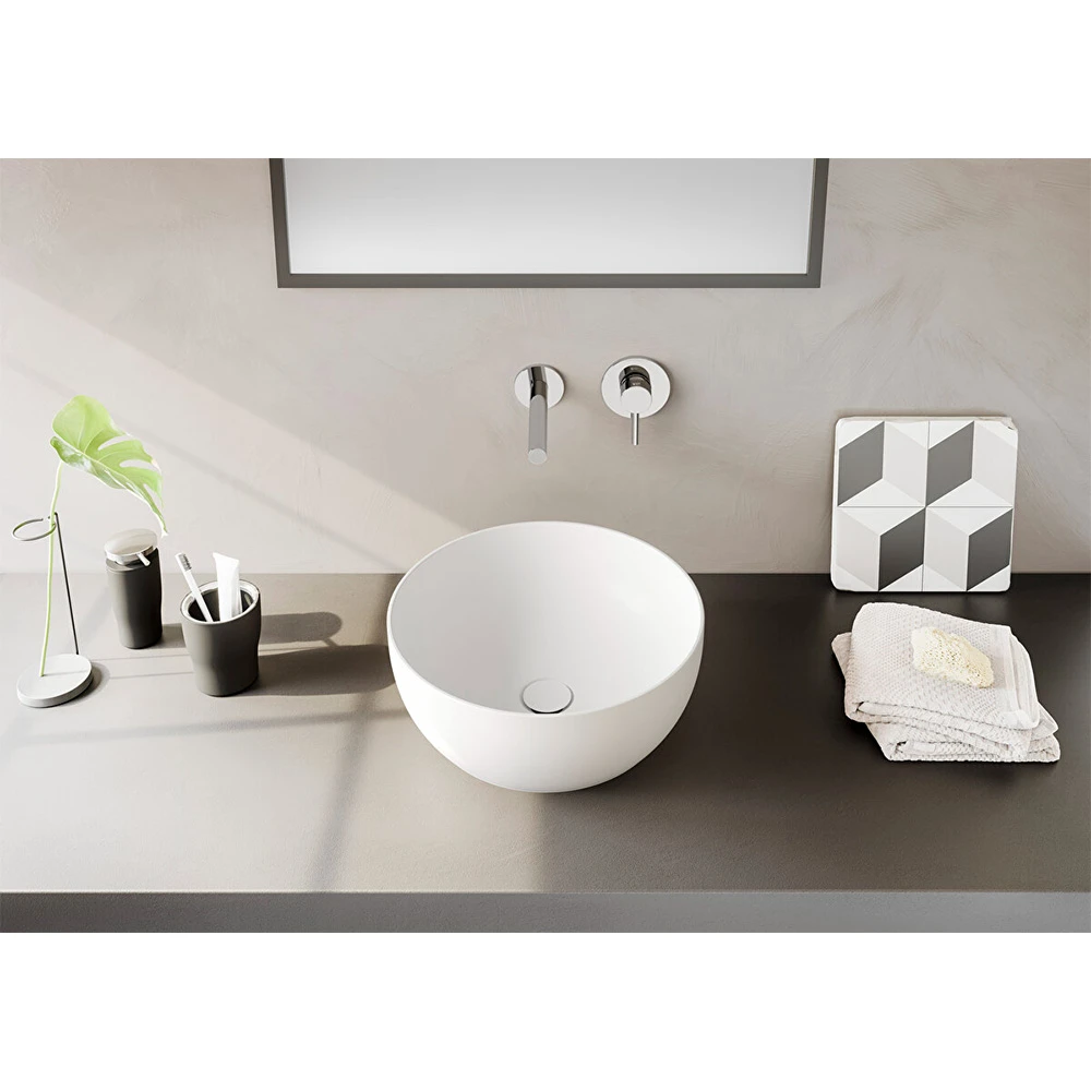 Vitra Outline 40x40 Cm Yuvarlak Mat Beyaz Çanak Lavabo 5992B401-0016 Hemen Al