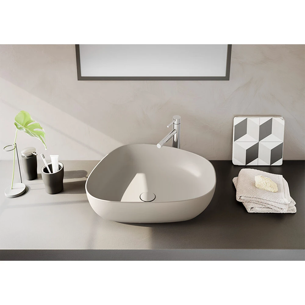 Vitra Outline 55x43 Cm Mat Bej Çanak Lavabo 5991B420-0016 Hemen Al