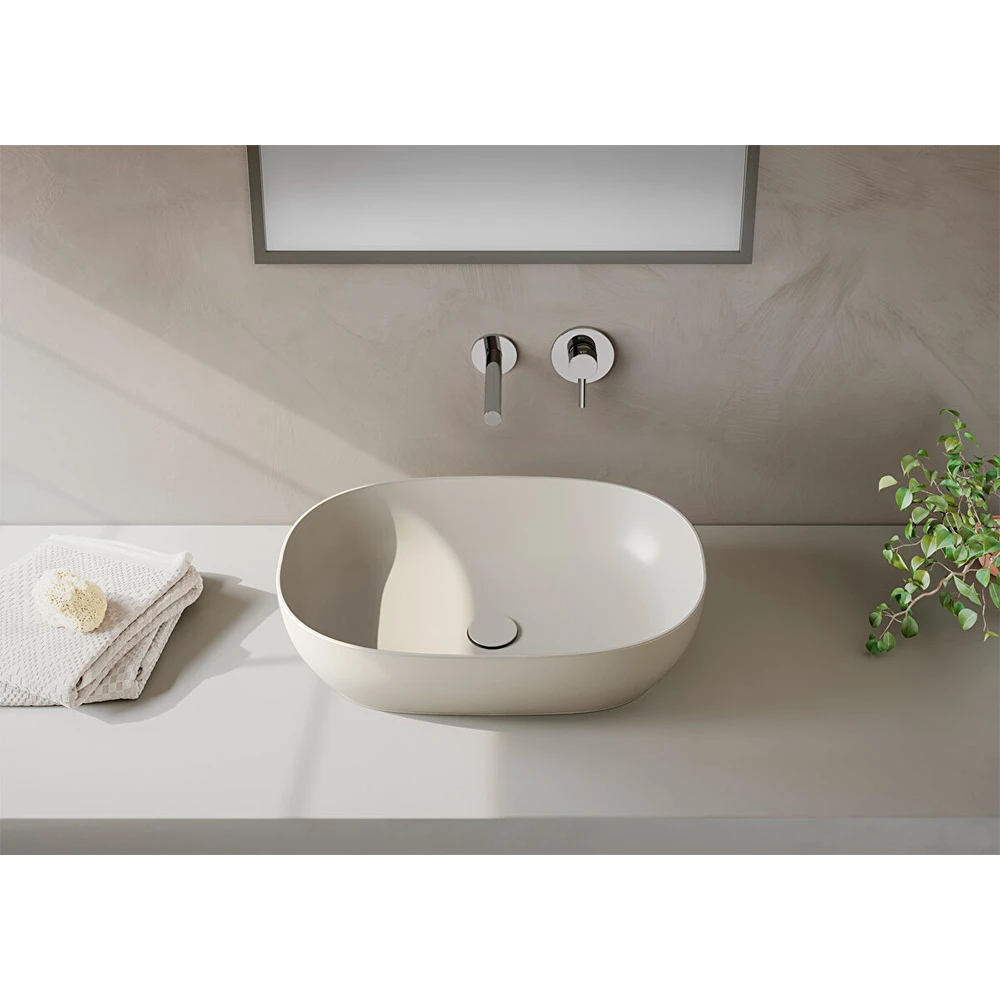 Vitra Outline 60x40 Cm Oval Mat Bej Çanak Lavabo 5995B420-0016 Hemen Al