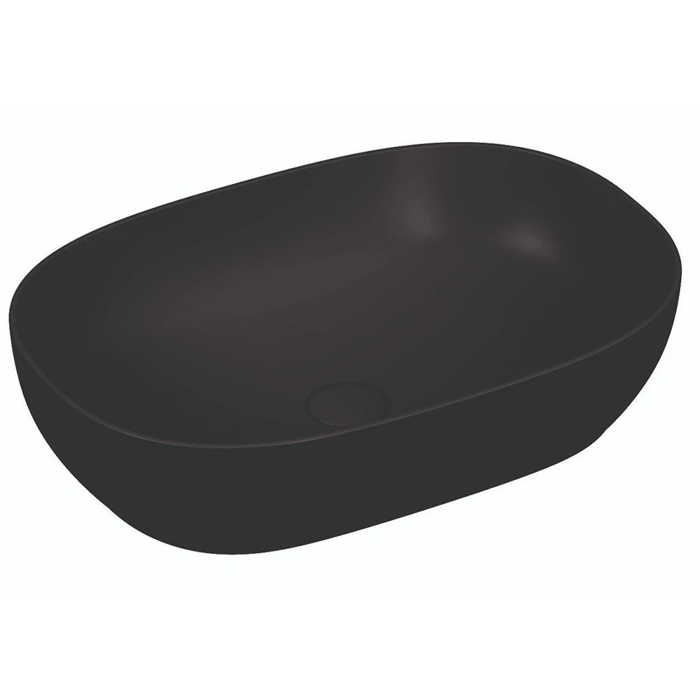 Vitra Outline 60x40 Cm Oval Mat Siyah Çanak Lavabo 5995B483-0016 Hemen Al