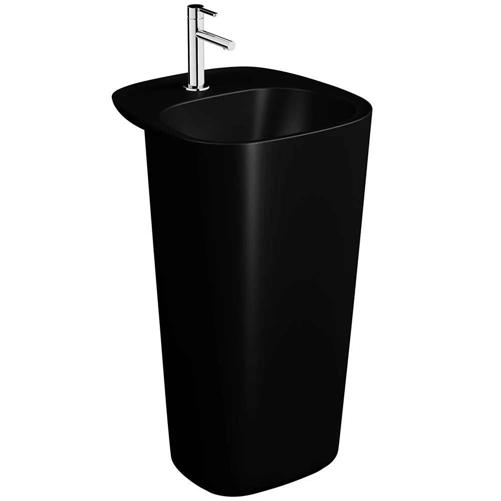 Vitra Plural 50x53 Cm Mat Siyah Monoblok Lavabo 7814B483-0041 Hemen Al