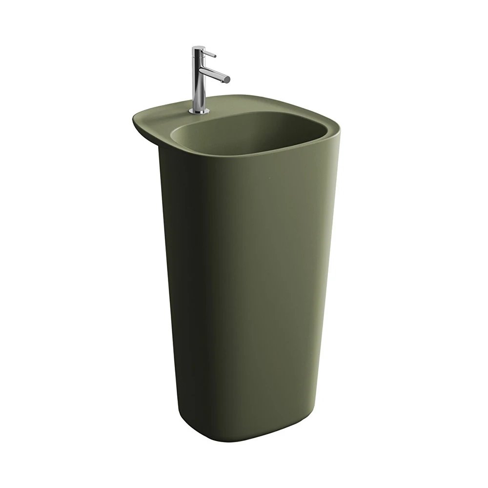 Vitra Plural 50x53 Cm Mat Yosun Yeşili Monoblok Lavabo 7814B475-0041 Hemen Al