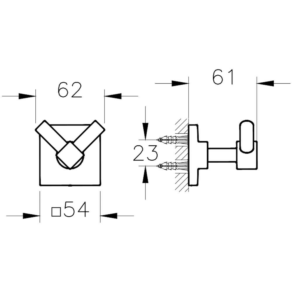 Vitra Root İkili Mat Siyah Askı - A4480136 Hemen Al
