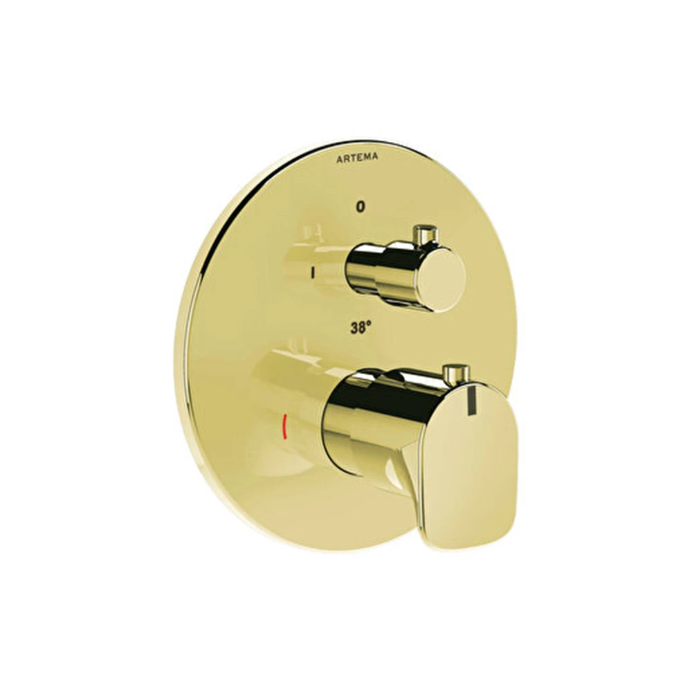 Vitra Root Round Ankastre Soft Altın Termostatik Banyo Bataryası A4334874 Hemen Al