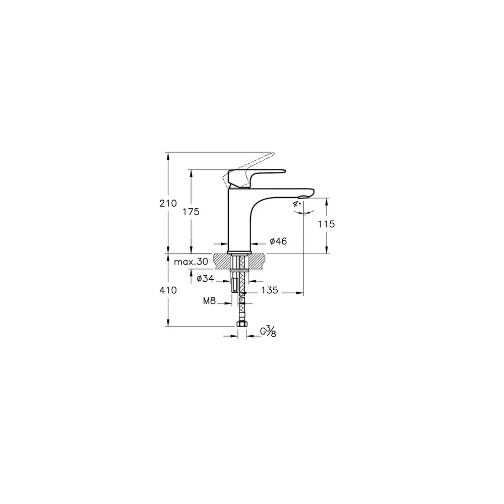 Vitra Root Round Yüksek Lavabo Bataryası A42706 Hemen Al