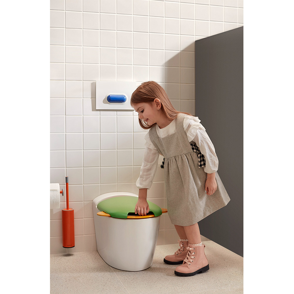 Vitra Sento Kids Yavaş Kapanan Yeşil-Sarı-Turuncu Klozet Kapağı 133-100-009 Hemen Al