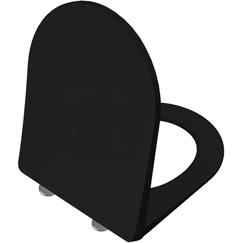 Vitra Universal Round Süper Slim Klozet Yavaş Kapanır Mat Siyah Klozet Kapağı - 208-483R009 Hemen Al