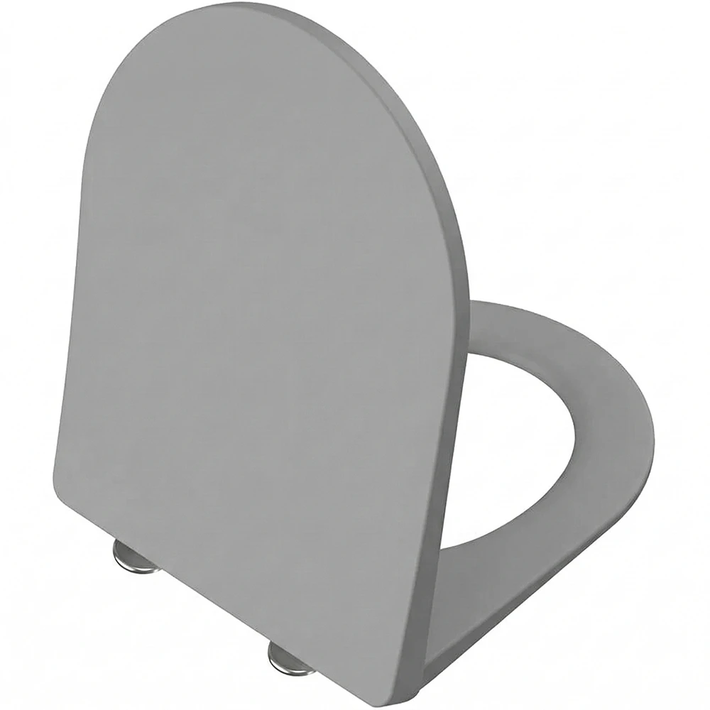 Vitra Universal Round Süper Slim Klozet Yavaş Kapanır Mat Taş Gri Klozet Kapağı - 208-476R009 Hemen Al