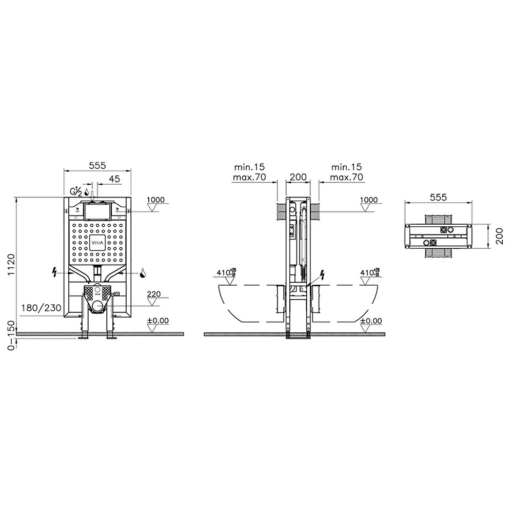 Vitra V8 3/6 L Asma Klozetler İçin Duvar İçi Gömme Rezervuar 768-5850-01 Hemen Al