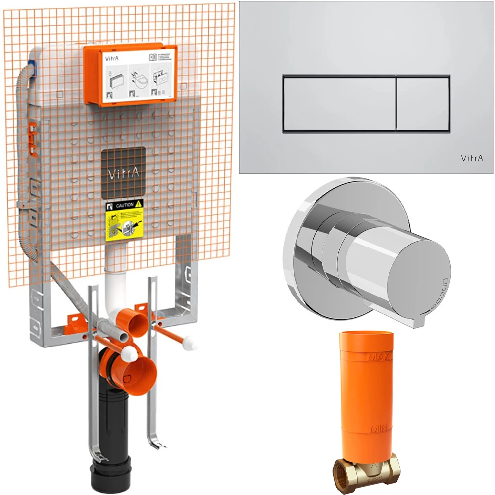 Vitra V8 Krom Gömme Rezervuar Seti - 800-2028 Hemen Al
