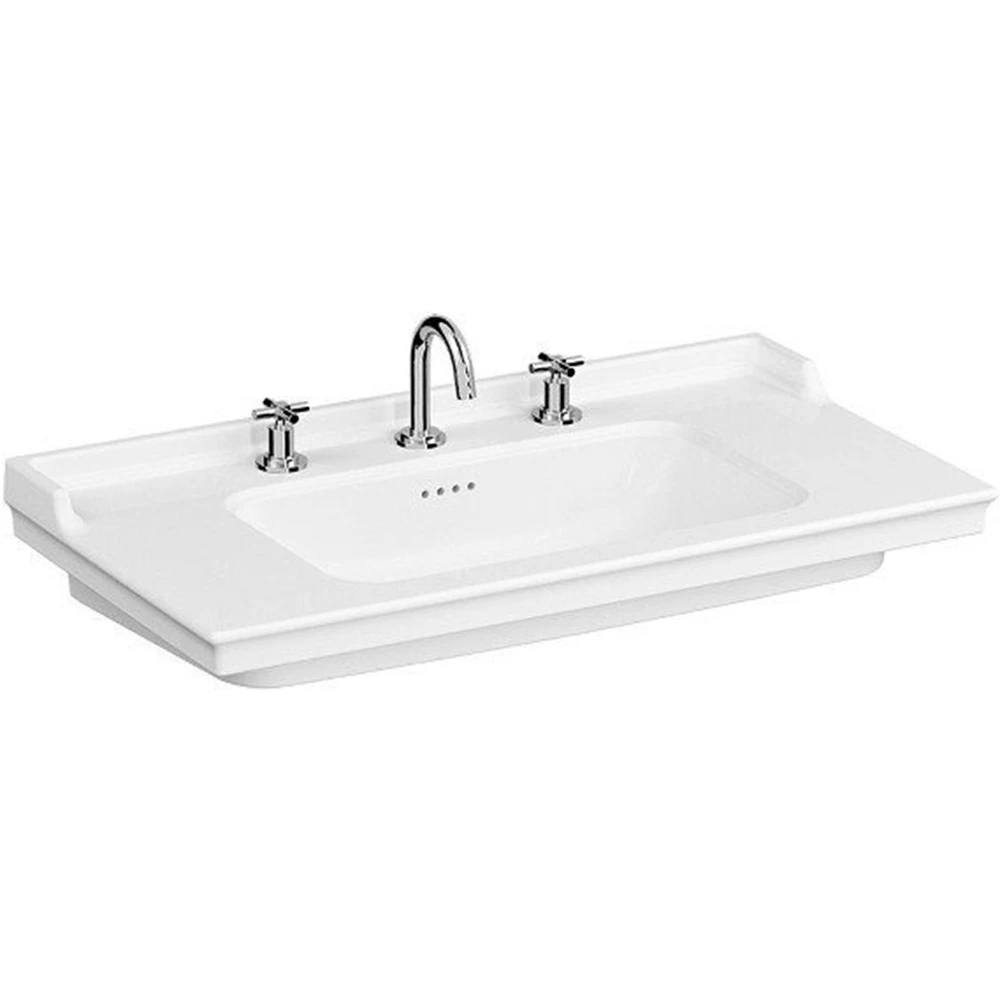 Vitra Valarte 100x53 Cm 3 Delikli Etajerli Lavabo - 7803B403-0033 Hemen Al