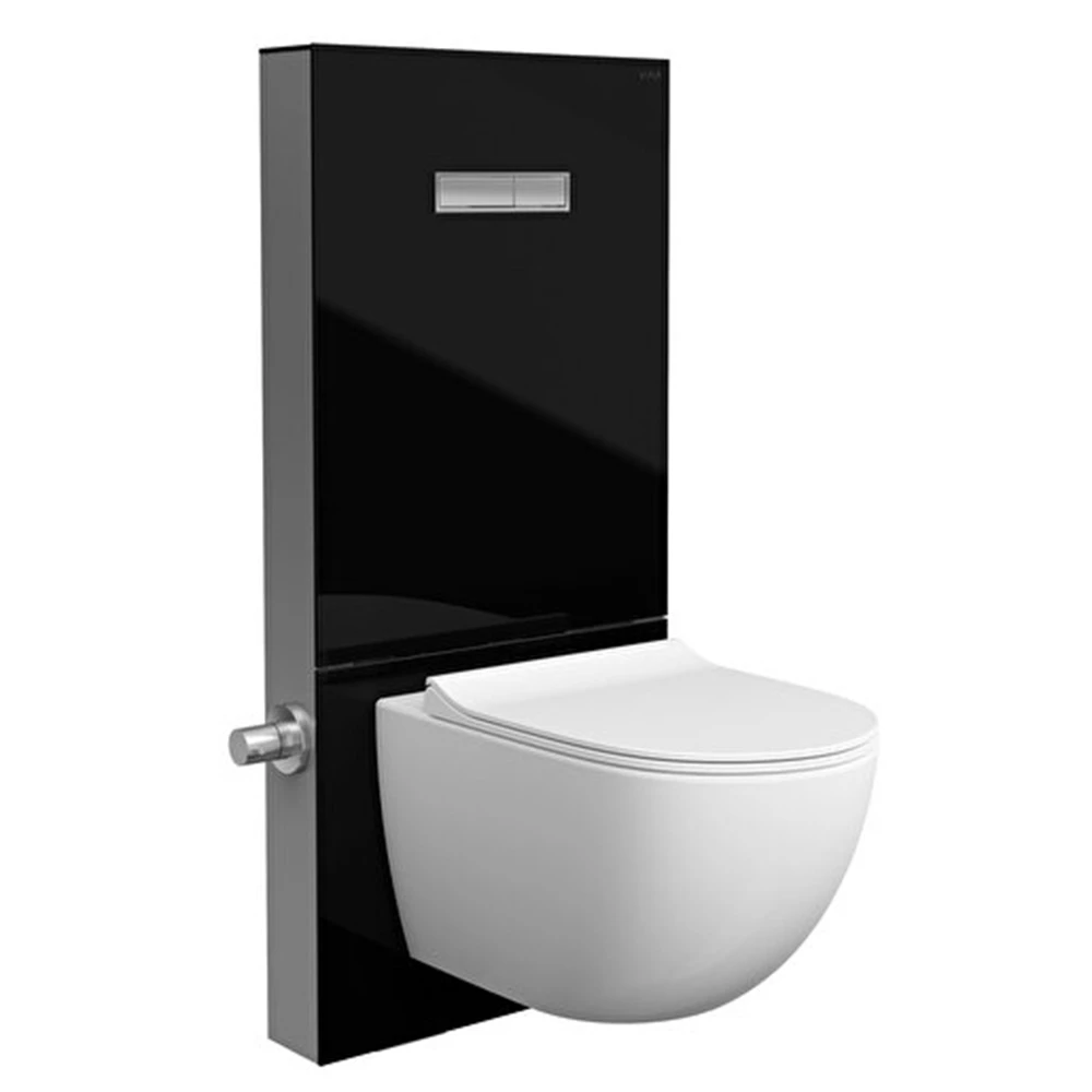 Vitra Vitrus 3/6 L Asma Klozetler İçin Siyah Duvar Önü Cam Rezervuar 770-5771-01 Hemen Al